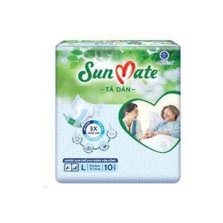 Tả Dán Người Lớn Sunmate size L10 ( Vòng eo 75 - 110 cm ) Bao 12 gói x 10 miếng