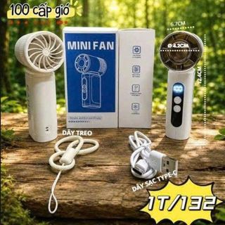 QUẠT TÍCH ĐIỆN CẦM TAY 100 CẤP ĐỘ GIÓ ZY-263