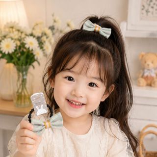 Cột tóc bé xinh xắn nhiều mẫu