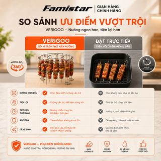Vỉ Xiên Thịt Nướng BBQ Tròn FAMISTAR kèm 24 cây xiên thịt, chất liệu inox cao cấp, giá sỉ cực sốc