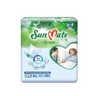 Tả Dán Người Lớn Sunmate size XL10 ( Vòng eo 100 - 140 cm ) Bao 12 gói x 10 miếng