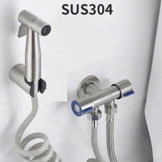 VAN NƯỚC 2 ĐẦU XẢ ĐỘC LẬP INOX 304