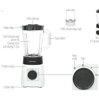 MÁY XAY SINH TỐ SUNHOUSE SHD5114 - 450W (T6)