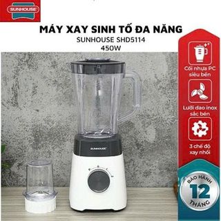 MÁY XAY SINH TỐ SUNHOUSE SHD5114 - 450W (T6)