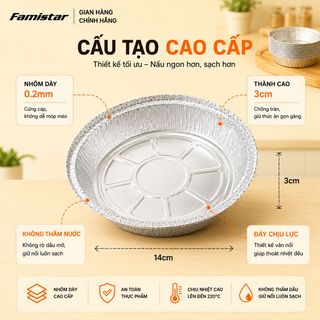Giấy Bạc Lót Nồi Chiên Không Dầu Famistar combo 10 cái – Chống Dính, Chịu Nhiệt Cao, giá sỉ tốt nhất