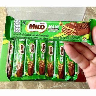 Hộp 24 thanh Bánh xốp phủ socola Nestlé Milo Max Double Choc 18.6g