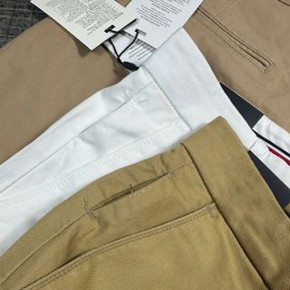 Quần dài kaki nam. Vải chính quy , đồng chất.