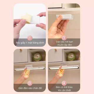 ĐÈN LED DÁN TƯỜNG TÍCH ĐIỆN MICA (T150)