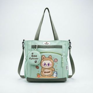 Túi Tote A5186 In Hình Labubu Siêu Cute Dung Tích Lớn Cho Bé