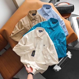 Sơ mi nam LINEN POLO TAY DÀI.   Chất vải linen tưng mềm - mịn - chuẩn linen.