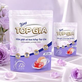 Viên Giặt Top Gia Túi 10 Viên Full Vat
