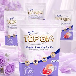 Viên Giặt Top Gia Túi 10 Viên Full Vat