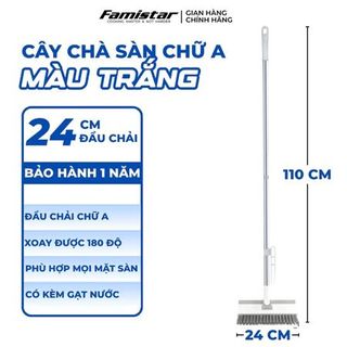 Cây Chà Sàn Nhà Tắm FAMISTAR inox bền bỉ thiết kế đầu chữ A xoay 180 độ cọ rửa linh hoạt, phân phối toàn quốc