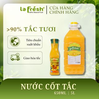 Nước Cốt Tắc LaFresh Đà Lạt 650ml | Cốt Tắc 97% | Nguyên Liệu Pha Chế F&B