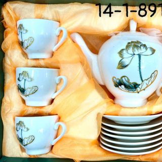 Ấm Chén Đĩa Kê Hàn Quốc Tròn Rẻ (THUNG 12B)