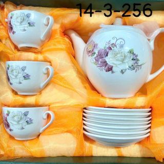 Ấm Chén Đĩa Kê Hàn Quốc Tròn Rẻ (THUNG 12B)