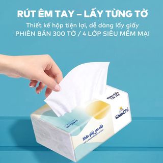 Combo Sỉ 10 Gói Giấy Ăn SHINCHI (300 Tờ/Gói, 4 Lớp) - Giá Tốt Cho Tạp Hóa