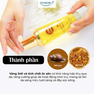 Tinh chất ốc sên vàng 24k Dr Michela 130ml