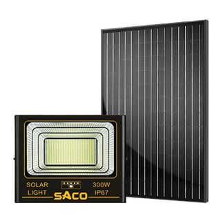 Đèn chiếu pha năng lượng mặt trời 300W - Saco [Pin Mono cao cấp] - DMT Solar