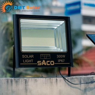 Đèn chiếu pha năng lượng mặt trời 300W - Saco [Pin Mono cao cấp] - DMT Solar