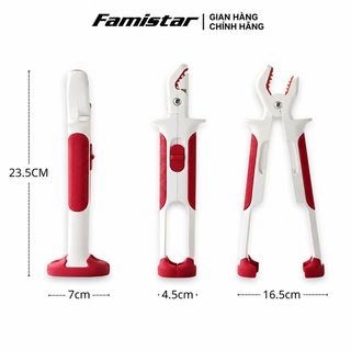 Kẹp Gắp Đồ Nóng 2 in 1 FAMISTAR, chất liệu Silicon chống trượt an toàn, gọn nhẹ tiện dụng, phân phối toàn quốc
