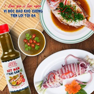 [Combo 3 chai 310g] Sốt Mắm Chấm Hải Sản Chua Cay Làng Chài Xưa Pha Sẵn 7 Loại Gia Vị