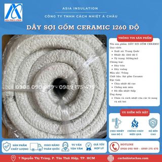 Dây sợi gốm Ceramic vuông 25*25mm