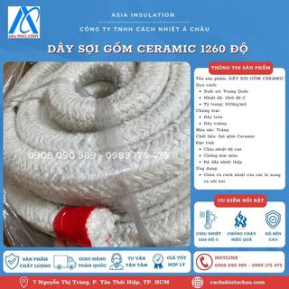 Dây sợi gốm Ceramic vuông 25*25mm