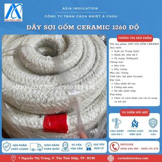 Dây sợi gốm Ceramic vuông 25*25mm