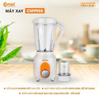 MÁY XAY SINH TỐ COMET CM9955 (T6) - CỐI NHỰA KHÁNG VỠ