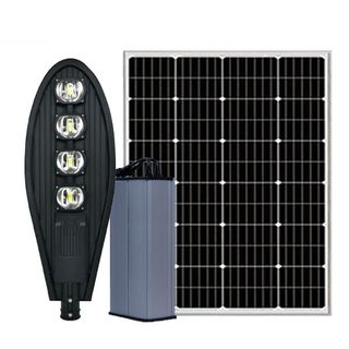 Đèn đường chiếc lá 200W năng lượng mặt trời | LED Philips 32V & Dimming 5 cấp - Dmt Solar