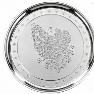 MÂM INOX TRÒN CHÙM NHO 50cm (T80)