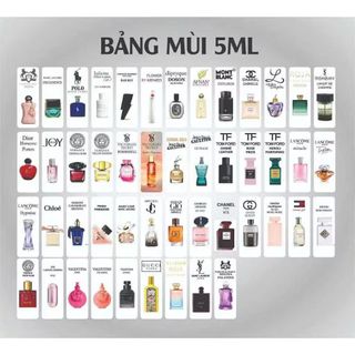 Tinh dầu nước hoa chiết 5ML cao cấp