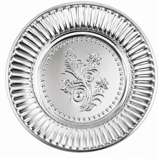 MÂM INOX TRÒN HOẠ TIẾT BÔNG 36cm (T80)