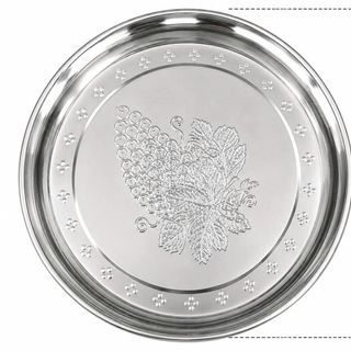 MÂM INOX TRÒN CHÙM NHO 36cm (T150)