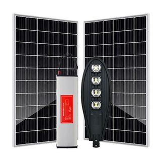 Đèn lá năng lượng mặt trời cao cấp 120W | Hệ pin 25.6V, Led Philips - Dmt Solar
