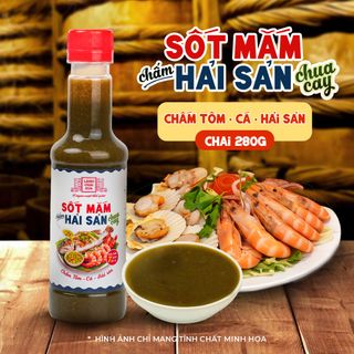 [Chai 310g] Sốt Mắm Chấm Hải Sản Chua Cay Làng Chài Xưa Pha Sẵn 7 Loại Gia Vị