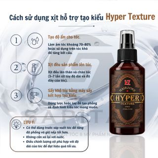 Xịt tạo phồng Hair Zone Hyper Texture 155ml chính hãng - Pre Styling tạo phồng, hỗ trợ giữ nếp, giảm bết dầu