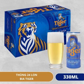 Bia Tiger Lager, Bia Tiger Nâu 330ml – Lốc 6 Lon Đậm Đà, Mạnh Mẽ, Chuẩn Gu Đàn Ông