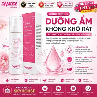 Dung dịch vệ sinh phụ nữ GENTLE FRESH độc quyền DAMODE chai 135ml dung dịch vệ sinh phụ nữ tốt nhất chính hãng Hàn Quốc