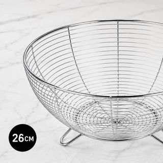 RỔ INOX ĐỰNG TRÁI CÂY 26cm (T120)