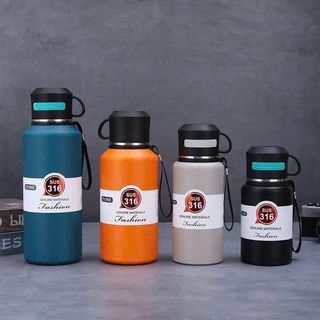 BÌNH GIỮ NHIỆT INOX 316 CAO CẤP 800ml CÓ NẮP CỐC (T50)
