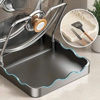 Giá đỡ nắp nồi Giá đỡ vị trí Giá đỡ thìa nhà bếp