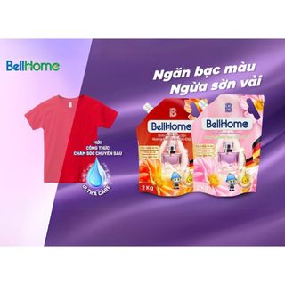 Nước Xả vải Bellhome 2KG Hương nước hoa tinh tế – Thơm lâu, Mềm vải, An toàn cho mọi gia đình