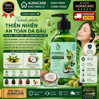 Chính Hãng - Dầu Xả Thảo Dược Tinh Chất Oliu Dầu Dừa Giúp Mềm Mượt Tóc Dherbal Chai 300ml
