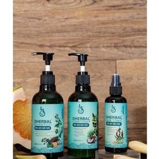 COMBO CHĂM SÓC TÓC CHẮC KHỎE VÀ SUÔN MƯỢT THẢO MỘC DHERBAL - Dhouseluxury