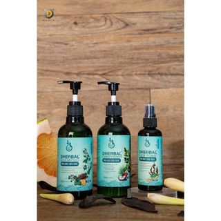 COMBO CHĂM SÓC TÓC CHẮC KHỎE VÀ SUÔN MƯỢT THẢO MỘC DHERBAL - Dhouseluxury