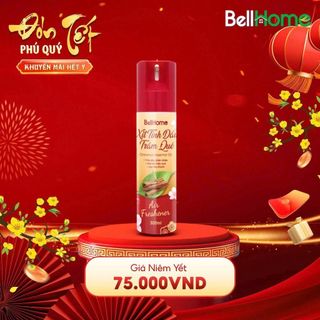 Xịt phòng BellHome hương trầm quế 300ml, Lưu hương sang trọng, thanh lọc không khí, khử mùi ẩm mốc