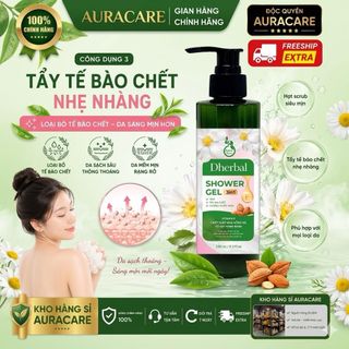 Sữa tắm trắng da 3in1 thiên nhiên độc quyền DHERBAL chai 250ml sữa tắm dưỡng ẩm thơm lâu chính hãng