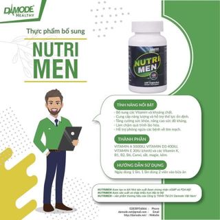 [ Chính Hãng ] Nutri Men - Vitamin, Khoáng Chất, Tăng Sức Đề Kháng Cho Nam - Damode